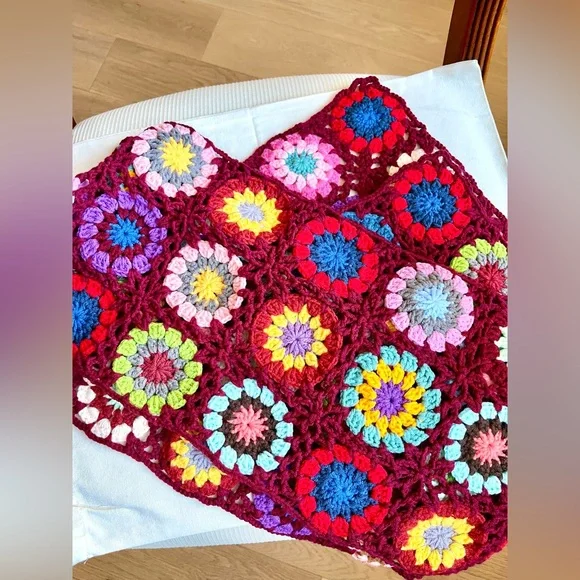 Colorful Crochet Scarf - Picture 7 of 16